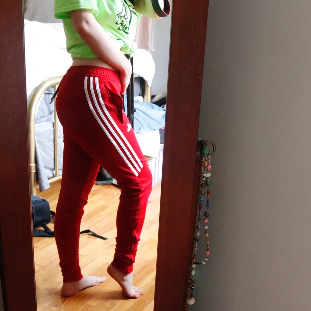 NWT ADIDAS RED TIRO17 PANTS